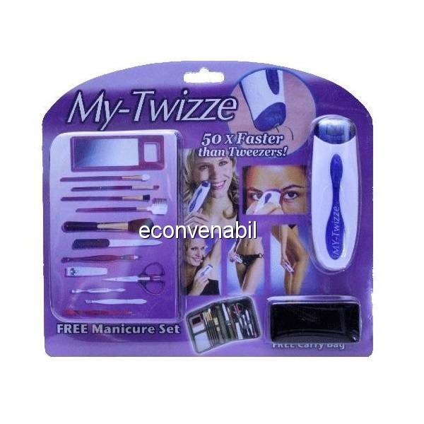 Set epilator my twizze noul tweezers si set manichiura tv wizz foto mare Set epilator my twizze noul tweezers si set manichiura tv wizz foto mare