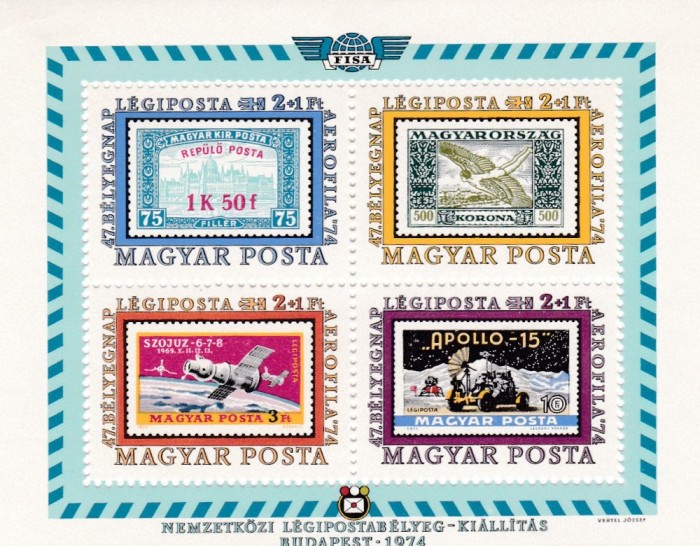 ungaria 1974 aerofila 74 MNH foto mare ungaria 1974 aerofila 74 MNH foto mare