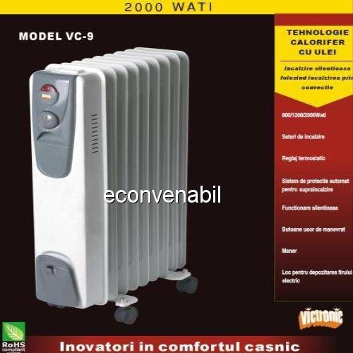 Calorifer Electric cu ulei Victronic VC9 foto mare Calorifer Electric cu ulei Victronic VC9 foto mare