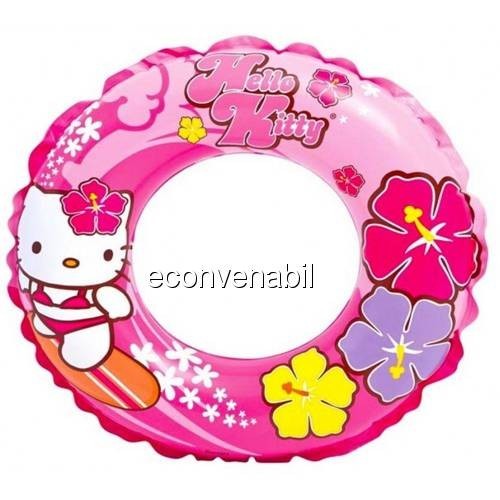 Colac inot gonflabil copii Hello Kitty Intex 56210NP 61cm foto mare Colac inot gonflabil copii Hello Kitty Intex 56210NP 61cm foto mare