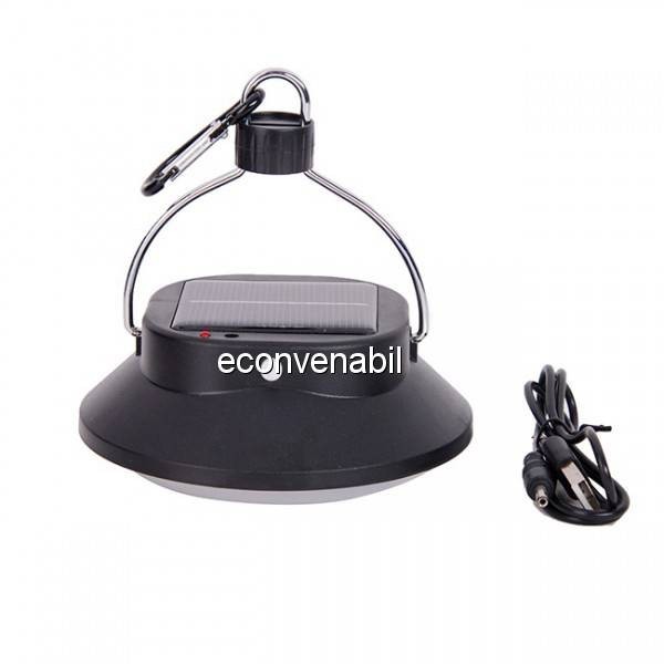 Lampa LED 3W incarcare USB si Solara cu Slot USB JS2868 foto mare Lampa LED 3W incarcare USB si Solara cu Slot USB JS2868 foto mare