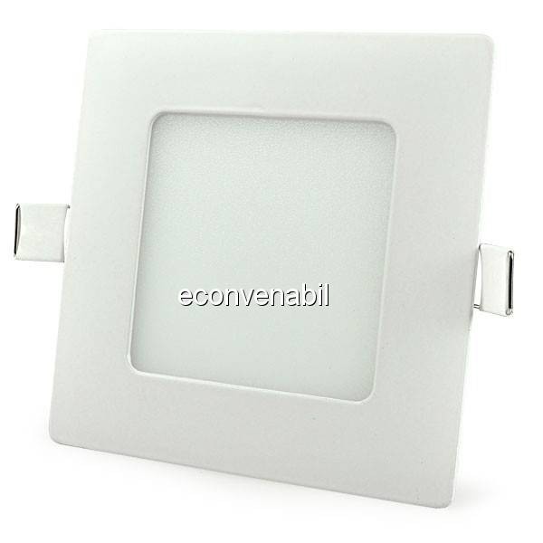 Spot Incastrabil Patrat LED 6W Alb Rece foto mare Spot Incastrabil Patrat LED 6W Alb Rece foto mare