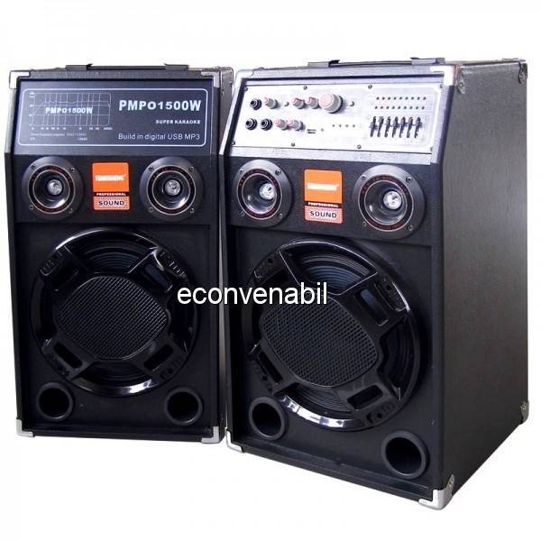 Boxe Active cu Bluetooth, USB, Karaoke, Chitara DP284BT 240W foto mare Boxe Active cu Bluetooth, USB, Karaoke, Chitara DP284BT 240W foto mare