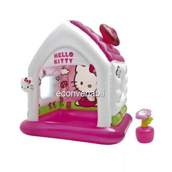 Casuta Gonflabila de Joaca Intex 48631 Hello Kitty foto mare Casuta Gonflabila de Joaca Intex 48631 Hello Kitty foto mare