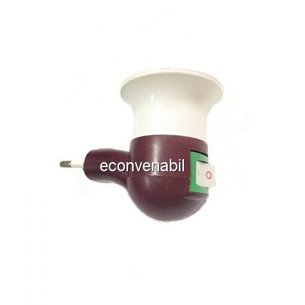 Dulie E27 cu Stecher 220V si Intrerupator foto mare Dulie E27 cu Stecher 220V si Intrerupator foto mare