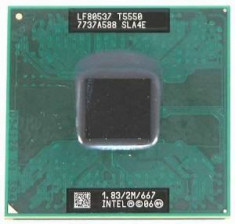 Procesor Laptop Intel Core2Duo T5550 1830Mhz/2M Cache/ FSB 667 foto