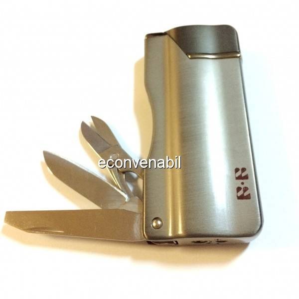 Bricheta AntiVant Metal cu Briceag, Pila si Forfecuta foto mare Bricheta AntiVant Metal cu Briceag, Pila si Forfecuta foto mare