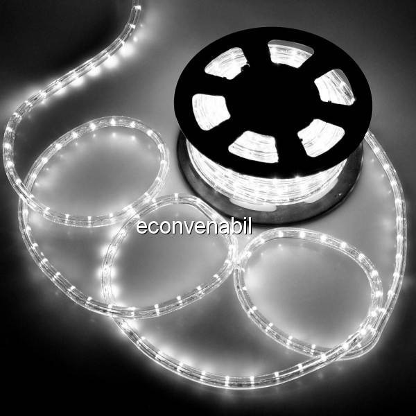 Furtun Luminos de Craciun 100m 2300LED Alb Rece 3 Fire TO foto mare Furtun Luminos de Craciun 100m 2300LED Alb Rece 3 Fire TO foto mare