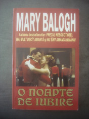 MARY BALOGH - O NOAPTE DE IUBIRE foto