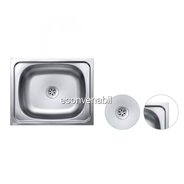 Chiuveta Inox 430 Masca Sanitec C414 S404 400x500mm foto mare Chiuveta Inox 430 Masca Sanitec C414 S404 400x500mm foto mare