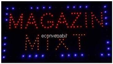 Reclama Luminoasa cu LED 50x25cm Magazin Mixt foto mare Reclama Luminoasa cu LED 50x25cm Magazin Mixt foto mare