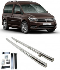 Praguri laterale din inox Vw Caddy 2015-2017 foto