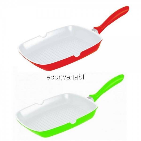 Tigaie Grill Ceramica 28cm DeKassa DK3702 foto mare Tigaie Grill Ceramica 28cm DeKassa DK3702 foto mare