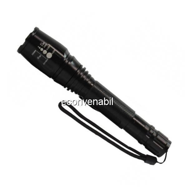 Lanterna LED 220V cu Zoom, Suport Bicicleta, Acumulatori 18650 R8668 foto mare Lanterna LED 220V cu Zoom, Suport Bicicleta, Acumulatori 18650 R8668 foto mare