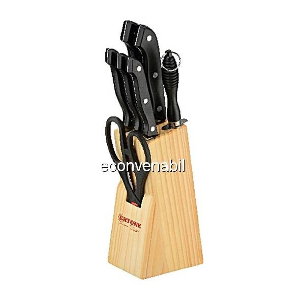 Set cutite bucatarie Ertone 8 piese MN1120 foto mare Set cutite bucatarie Ertone 8 piese MN1120 foto mare