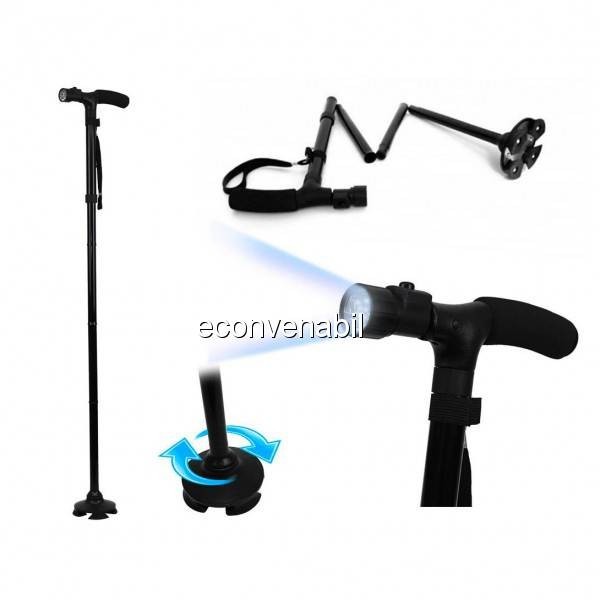 Baston Pliabil cu Lanterna Ultimate Magic Cane foto mare Baston Pliabil cu Lanterna Ultimate Magic Cane foto mare