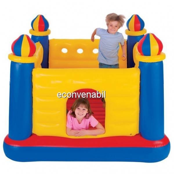 Trambulina Gonflabila Jump-o-Lene Castle Bouncer Intex 48259 foto mare Trambulina Gonflabila Jump-o-Lene Castle Bouncer Intex 48259 foto mare