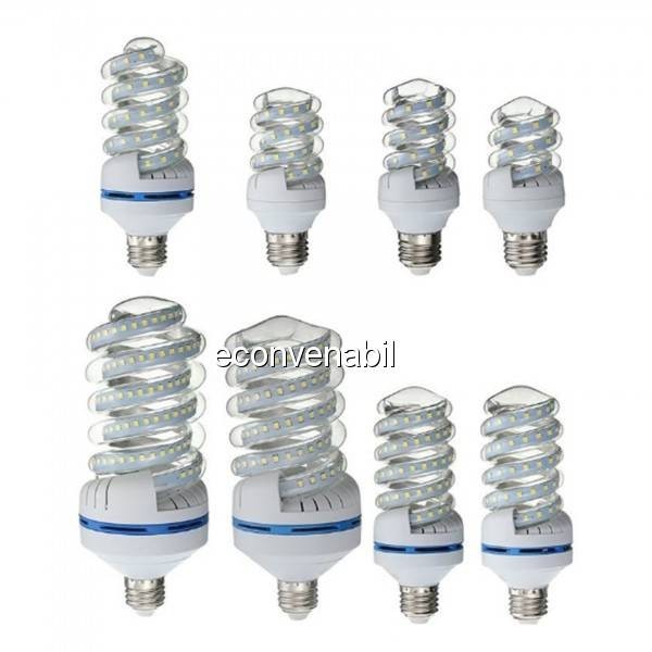 Bec LED SMD Spiralat 30W Alb Rece 6400K Soclu E27 UB60195 foto mare Bec LED SMD Spiralat 30W Alb Rece 6400K Soclu E27 UB60195 foto mare