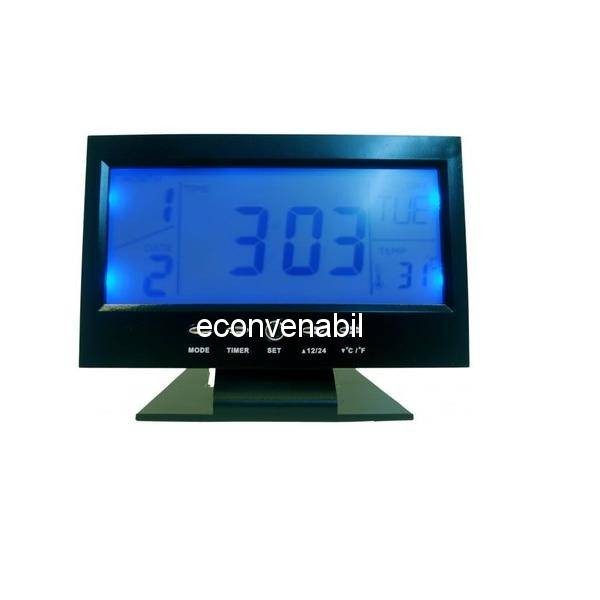 Ceas Electronic Digital cu Senzor Acustic Alarma si Termometru DS8082 foto mare Ceas Electronic Digital cu Senzor Acustic Alarma si Termometru DS8082 foto mare