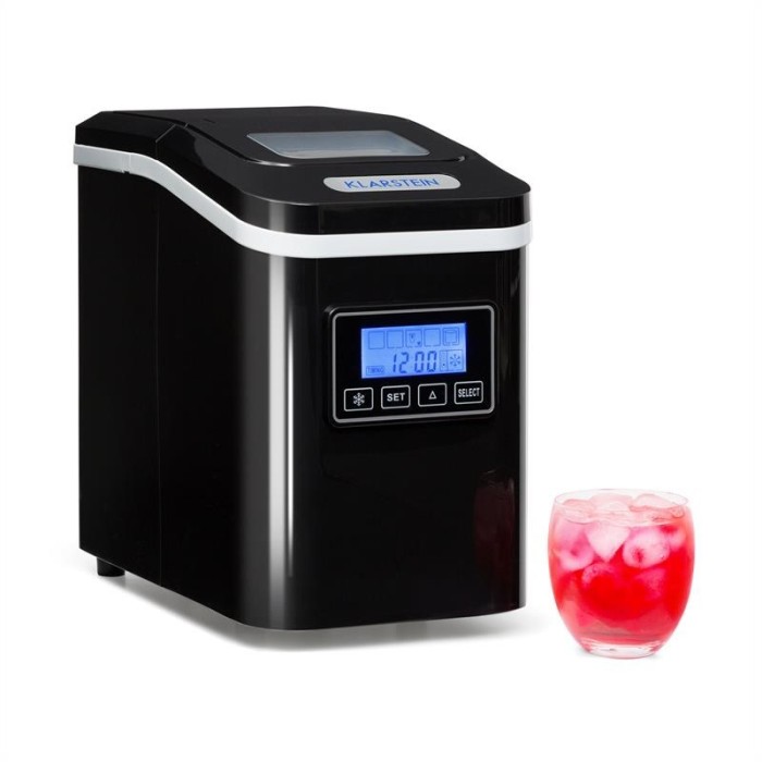 KLARSTEIN Lannister, negru, dispozitiv pentru prepararea cuburilor de gheață, 10 kg / 24 H foto mare KLARSTEIN Lannister, negru, dispozitiv pentru prepararea cuburilor de gheață, 10 kg / 24 H foto mare