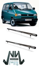 Praguri laterale din inox Vw Transporter T4 1995-2003 foto