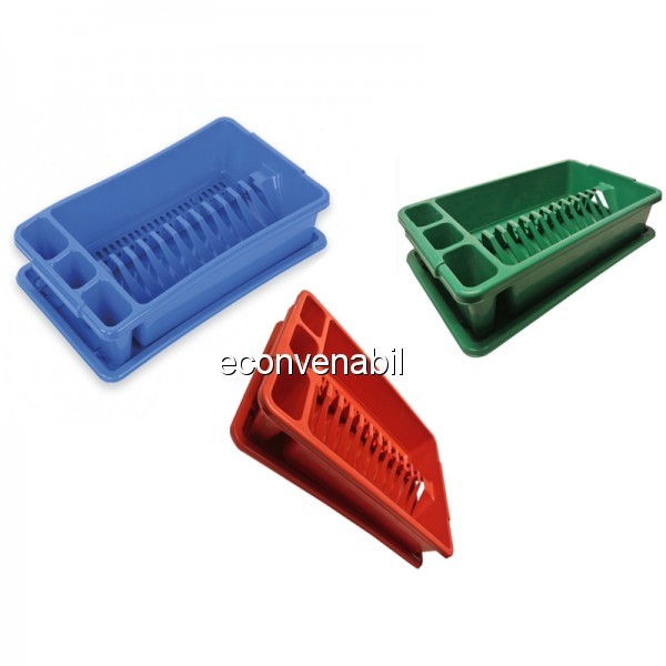 Uscator pentru vase 257 din plastic cu tava foto mare Uscator pentru vase 257 din plastic cu tava foto mare