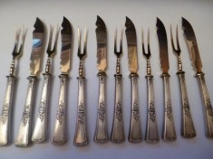 Set Tacim Argint Peste Anul 1880 reducere foto