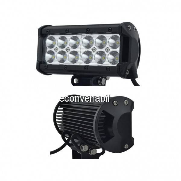Proiector LED Bar Auto Offroad 12LED 36W 15cm 12V/24V foto mare Proiector LED Bar Auto Offroad 12LED 36W 15cm 12V/24V foto mare