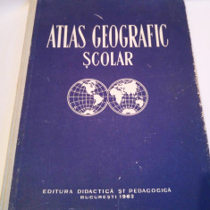 Atlas Geografic scolar, 1962, Editura Didactica si pedagogica Bucuresti