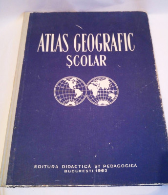 Atlas Geografic scolar, 1962, Editura Didactica si pedagogica Bucuresti foto