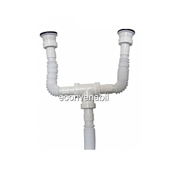 Racord dublu Sanitec RAC3 foto mare Racord dublu Sanitec RAC3 foto mare
