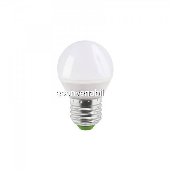 Bec LED G45 5W Alb Rece 6400K soclu E27 220V Glob Mat UB60071 foto mare Bec LED G45 5W Alb Rece 6400K soclu E27 220V Glob Mat UB60071 foto mare