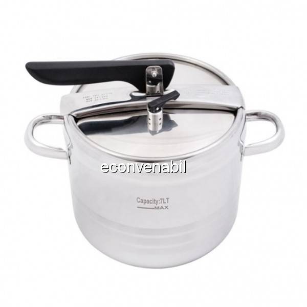 Oala sub Presiune Inox 7L Grunberg PC7 foto mare Oala sub Presiune Inox 7L Grunberg PC7 foto mare