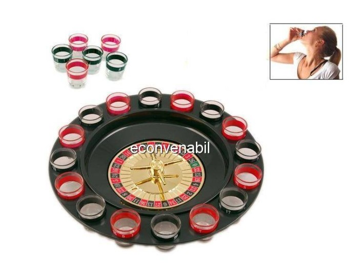 Joc Ruleta cu 16 Pahare pentru Shoturi foto mare Joc Ruleta cu 16 Pahare pentru Shoturi foto mare