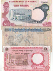 Lot bancnote Nigeria, circulate foto