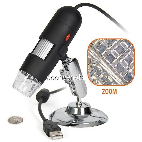 Microscop digital usb cu 8 leduri si zoom 400x foto mare Microscop digital usb cu 8 leduri si zoom 400x foto mare