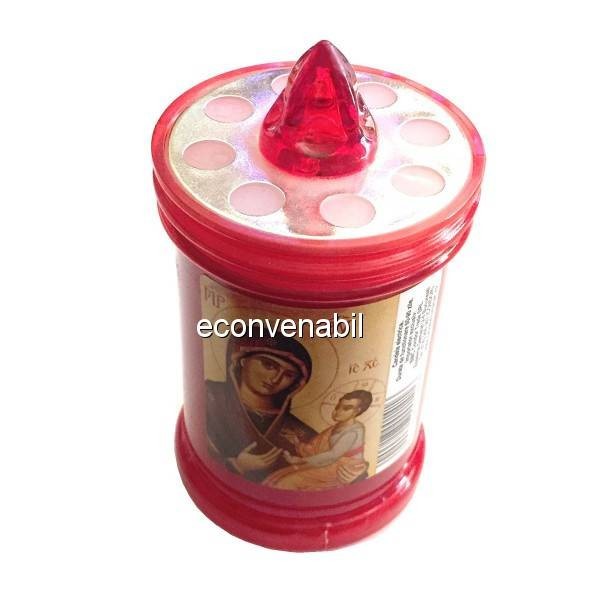 Candela LED Lumanare Electrica LED cu Iconita 6x10cm foto mare Candela LED Lumanare Electrica LED cu Iconita 6x10cm foto mare
