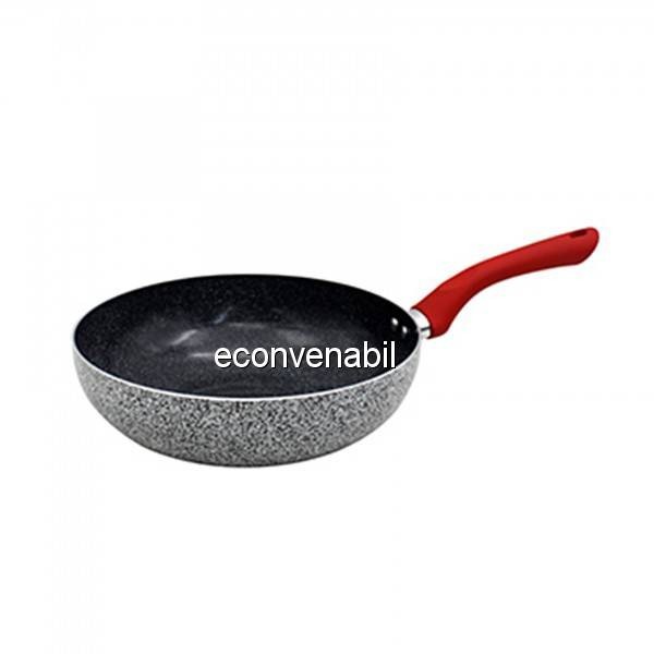 Tigaie Wok din Aluminiu, Marmorata, 26x7cm Zephyr Z1320NM26 foto mare Tigaie Wok din Aluminiu, Marmorata, 26x7cm Zephyr Z1320NM26 foto mare