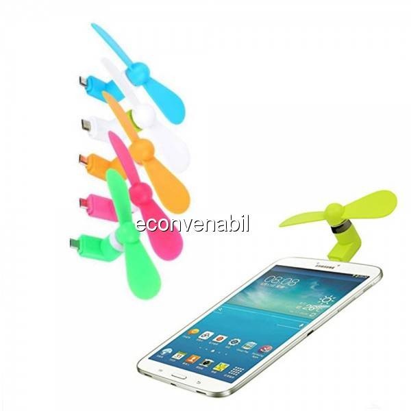 Mini Ventilator Portabil Coooler Telefon Tableta mufa Micro USB OTG foto mare Mini Ventilator Portabil Coooler Telefon Tableta mufa Micro USB OTG foto mare
