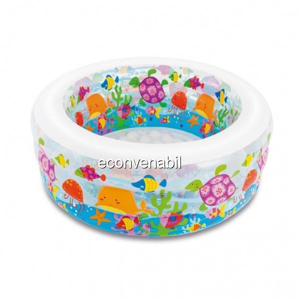 Piscina Gonflabila Rotunda Design Acvariu Intex 58480NP foto mare Piscina Gonflabila Rotunda Design Acvariu Intex 58480NP foto mare