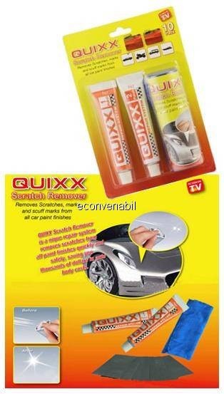 Kit pentru indepartarea zgarieturilor quixx scratch remover foto mare Kit pentru indepartarea zgarieturilor quixx scratch remover foto mare