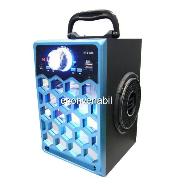 Boxa Portabila cu Bluetooth, Radio FM, USB, TF Card si AUX KTS866 foto mare Boxa Portabila cu Bluetooth, Radio FM, USB, TF Card si AUX KTS866 foto mare