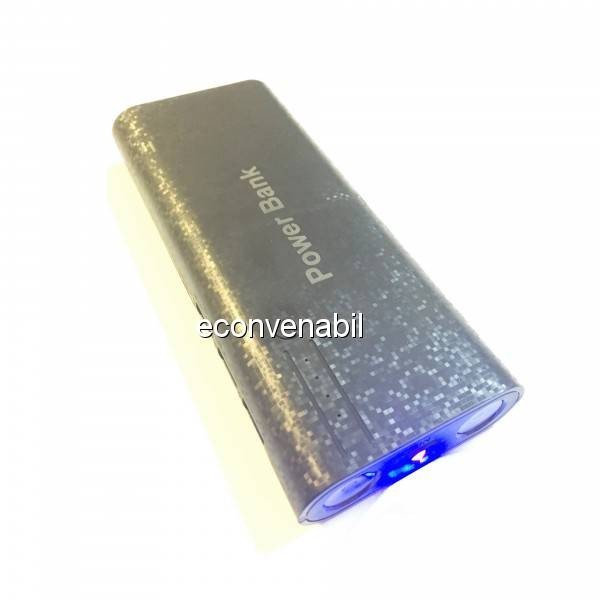 Baterie Externa Power Bank 3 USB, Lanterna LED, Lumina UV 20000 foto mare Baterie Externa Power Bank 3 USB, Lanterna LED, Lumina UV 20000 foto mare
