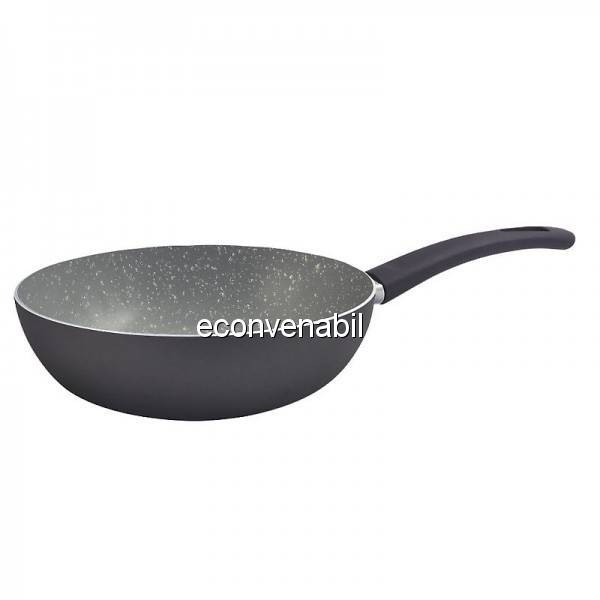 Tigaie wok marmorata Bergner Gourmet BGEU0018 28cm foto mare Tigaie wok marmorata Bergner Gourmet BGEU0018 28cm foto mare