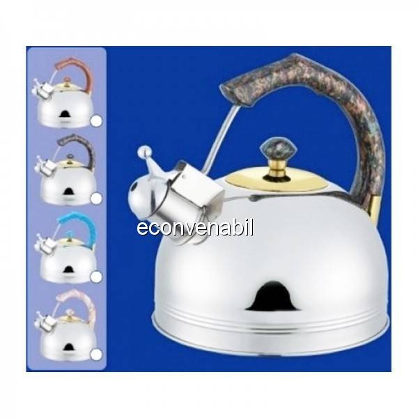 Ceainic din inox cu fluier Bohmann BHL655MRB 3L foto mare Ceainic din inox cu fluier Bohmann BHL655MRB 3L foto mare