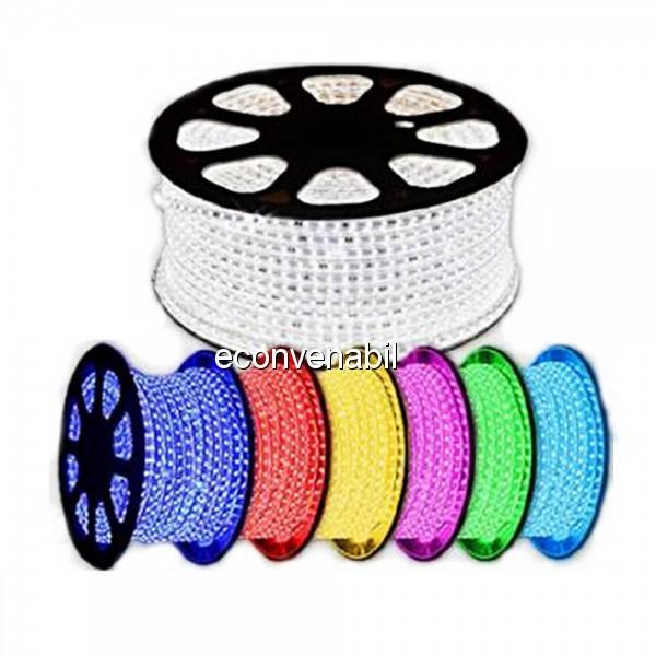 Furtun Luminos Banda 600 LEDuri RGB 5050 Rola 10m CL foto mare Furtun Luminos Banda 600 LEDuri RGB 5050 Rola 10m CL foto mare