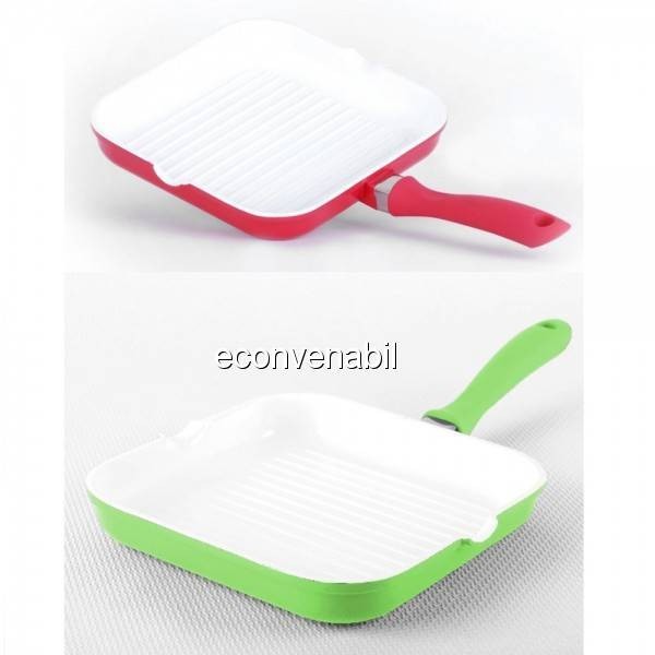 Tigaie Grill Ceramica 24cm DeKassa DK3701 foto mare Tigaie Grill Ceramica 24cm DeKassa DK3701 foto mare