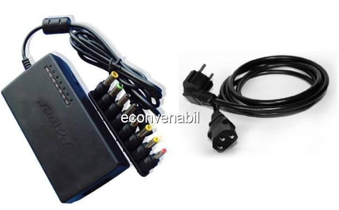 Incarcator universal laptop 100W foto mare Incarcator universal laptop 100W foto mare