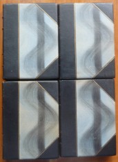 Mihai Eminescu, Opere, 4 volume, editia Cretu, 1936 - 1939, legatura piele