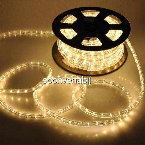 Furtun Luminos 100m 2600 LEDuri Alb Cald CL foto mare Furtun Luminos 100m 2600 LEDuri Alb Cald CL foto mare